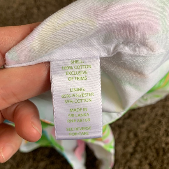 Lilly  Pulitzer Floral Baby Girl Sleeveless Shift Dress 12-18m No Bloomers - Picture 12 of 12